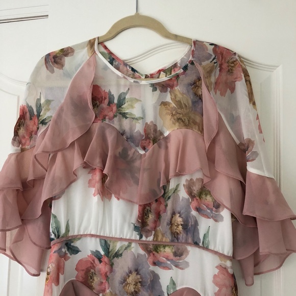 NWOT La Maison Talulah Darcy Floral-Print Mini Dress - Picture 6 of 6